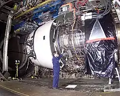 Rolls-Royce Trent 900 undergoing climatic testing