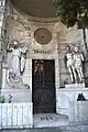 Lombardi mausoleum with life-size statues of brothers Maurizio and Daniele