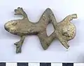 Roman lamp mount shaped like a frog.