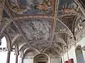 Romanino's frescoes in the Loggia del Cortile dei Leoni