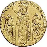 Romanos I with Constantine VII and Christopher, 921–931.