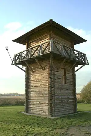 Reconstruction of a wooden watch tower
