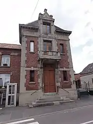 The town hall in Romeries