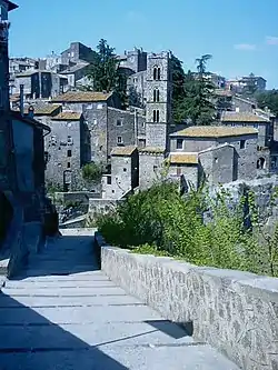 A view of the medieval burg of Ronciglione.