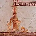 Room 24 West Wall Middle Zone Left Humanoid with vegetal appendages