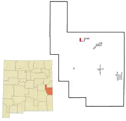 Location of Floyd, New Mexico