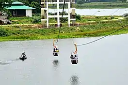 Ropeway over Samaguri lake