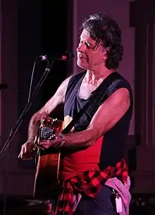 McLeod performing in Nimbin, Australia, February 2020