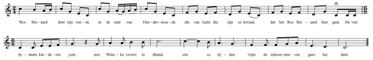 The Ros Beiaard hymn