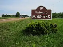Welcome sign in Rosemark