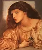 The young May Morris by Dante Gabriel Rossetti, 1872