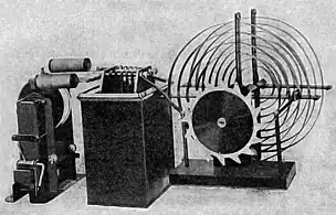 Small rotary spark transmitter, 1918