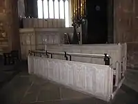 New choir stalls in the crossing