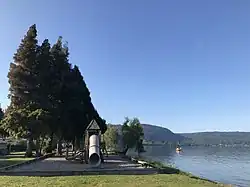 A playground in Rotoiti on the shore of Lake Rotoiti