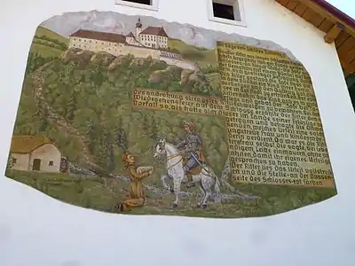 Gatehouse wall - story of the castle