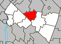 Location within Rouville RCM