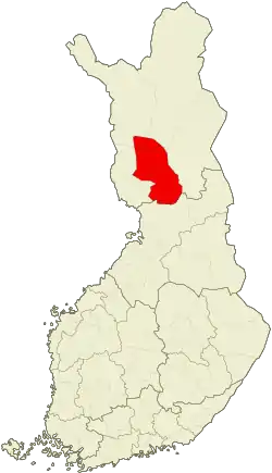 Location of Rovaniemi sub-region