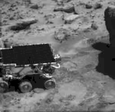 Rover near Yogi, sol 10.