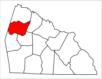 Location of Cleveland Township in Rowan County