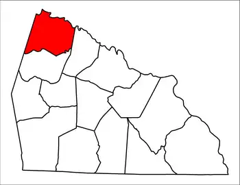 Location of Scotch Irish Township in Rowan County