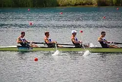 Peter and Richard competing in the London 2012 Olympics