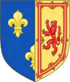 Royal arms of Mary, Queen of Scots, Queen dowager of France