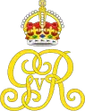 Royal cypher of King George V, using the Tudor Crown