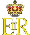 Queen Elizabeth II's royal cypher, surmounted by the Crown of Scotland