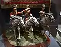 Model of the charge of the Royal Scots Greys at Waterloo in June 1815