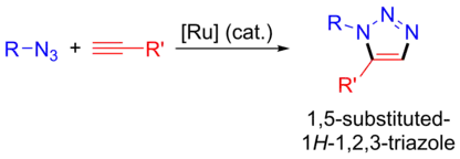 Ruthenium catalysed azide-alkyne cycloaddition.