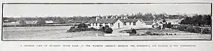 Ruakura State Farm in 1921(homestead and stables in foreground)