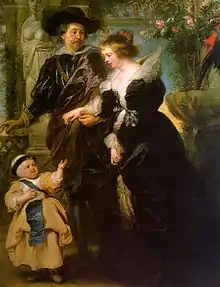 Rubens with Hélène Fourment and their Son Peter Paul, 1639, Metropolitan Museum of Art