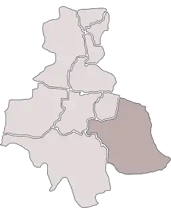 Location of Kochłowice within Ruda Śląska