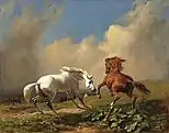 Frightened Horses Before a Storm, 1849