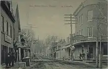 Rue Notre-Dame, Nicolet, Québec, vers 1910