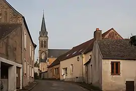 The centre of the village of Ruillé-en-Champagne