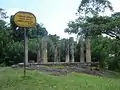 Ruins of Embekka Ambalama can be seen near the Devalaya.