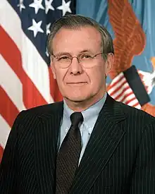 Former Secretary of Defense Donald Rumsfeld of Illinois