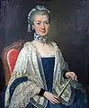 Portrait of an unknown lady, ca. 1764, now in Friedrichsfelde Palace, Friedrichsfelde