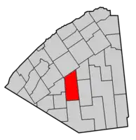 Map highlighting Russell's location within St. Lawrence County.