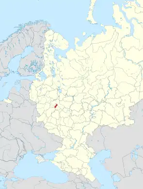 Location of Moscow