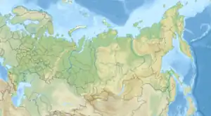 Map showing the location of Russky Sever National Park