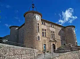 The Château de Rustrel, a historic monument which houses the town hall