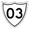 National Route 03 shield