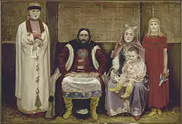 Merchant Family in the 17th century. 1896