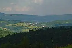 Rychwałdek, view from Jastrzębica (2020)