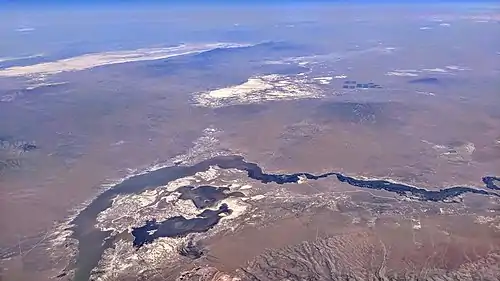 Imlay (at lower right) is near the Lassens Meadows, above Rye Patch Reservoir, on the Humboldt River.