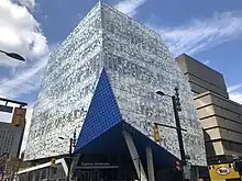 cube-shaped multi-story building