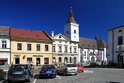 Town square with Church of Corpus Christi