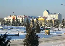 Rechytsa town centre, Kastrychnitskaya (October) Square